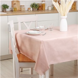 Клеёнка на стол на нетканой основе Доляна «Мини», ширина 137 см, рулон 20 м, общая толщина 0,2 мм, цвет розовый