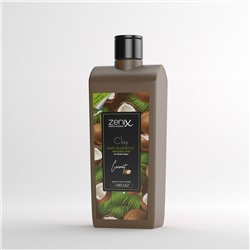 Питательный шампунь с глиной и маслом кокоса Zenix Coconut Shampoo 400 ml