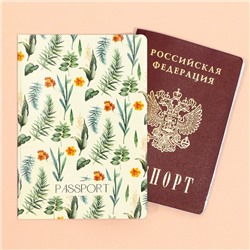 Обложка для паспорта «Цветы», ПВХ